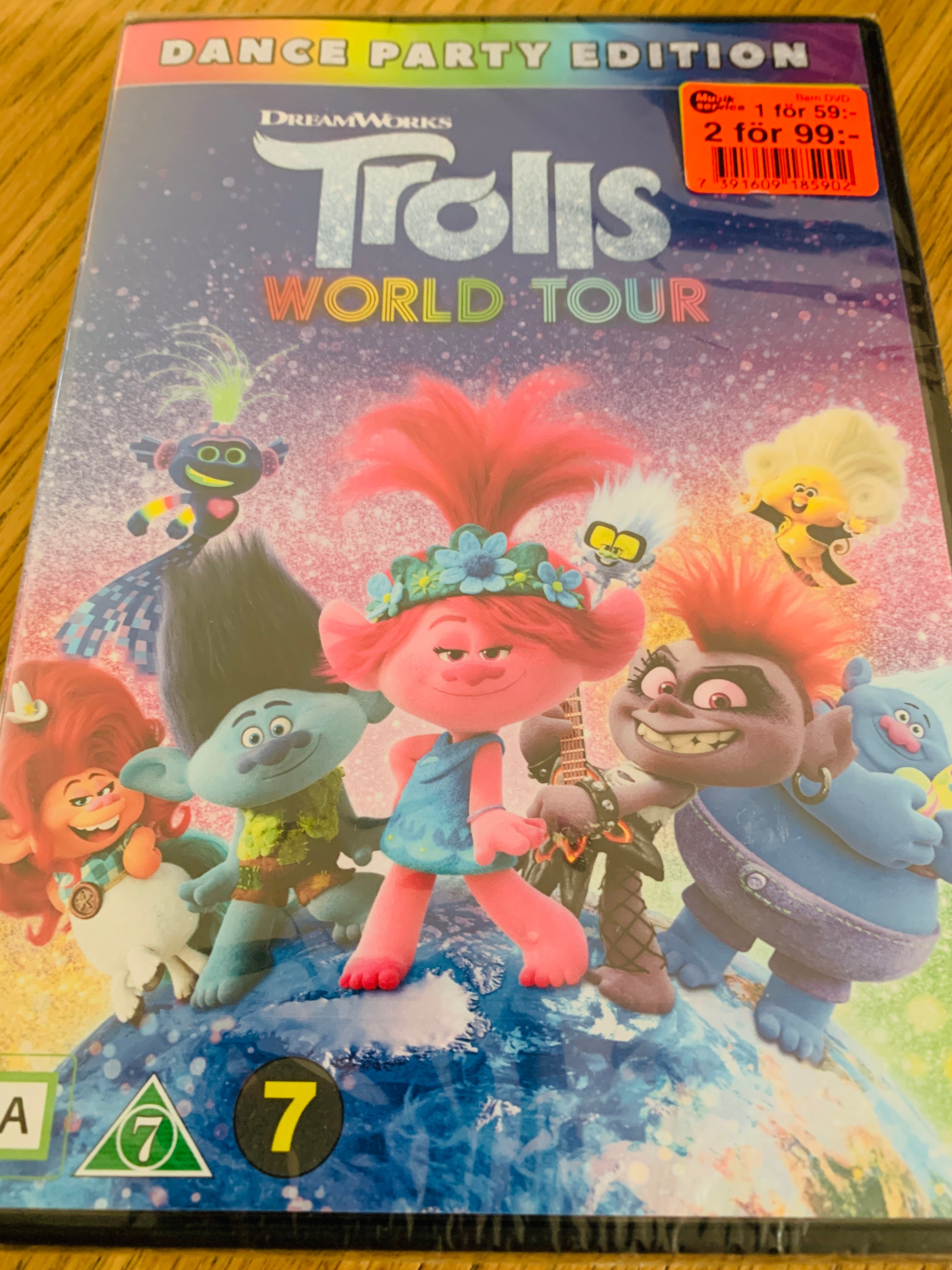 Trolls – World Tour. 2020. DVD. Ny i plast!