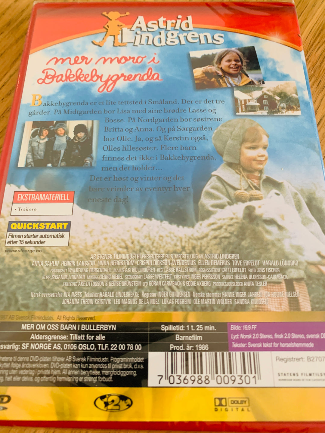 Mer moro i Bakkebygrenda. 1989. DVD. Ny i plast!