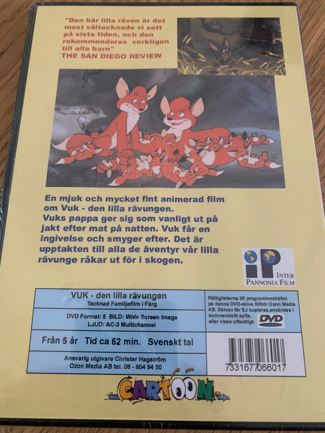 Vuk (Den lilla rävungen). 1981. DVD. Ny i plast!