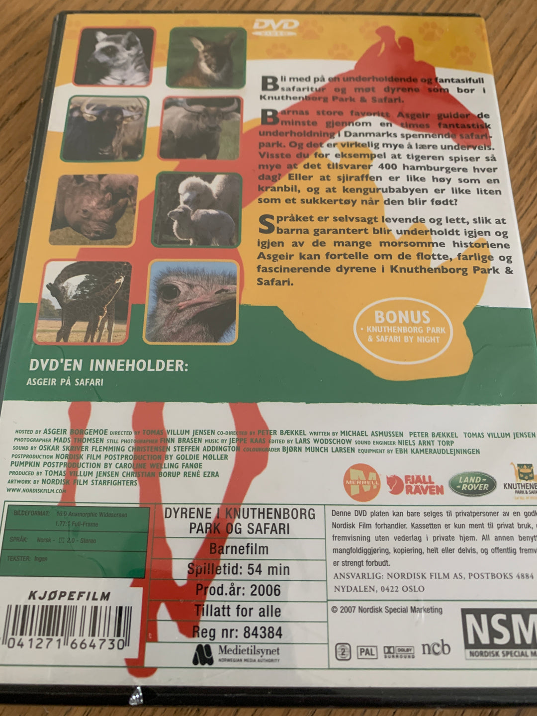 Asgeir på Safari. 2004. DVD. Ny i plast!