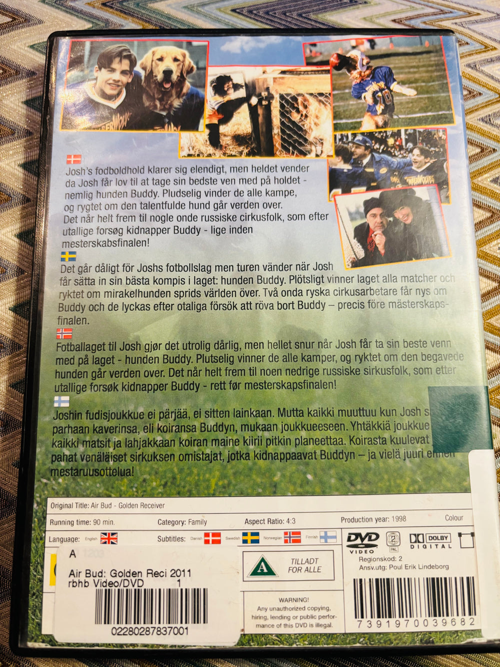 Air Bud: Golden Receiver. DVD.