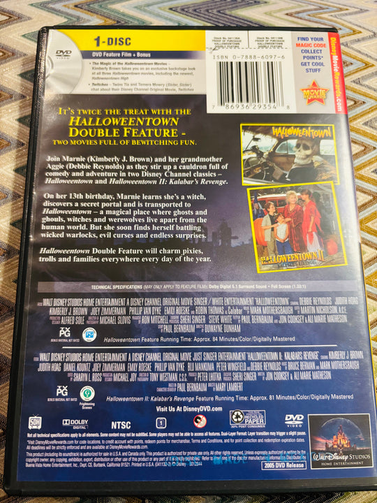Disney DVD. Halloweentown & Halloweentown II: Kalabar's Revenge. DVD.