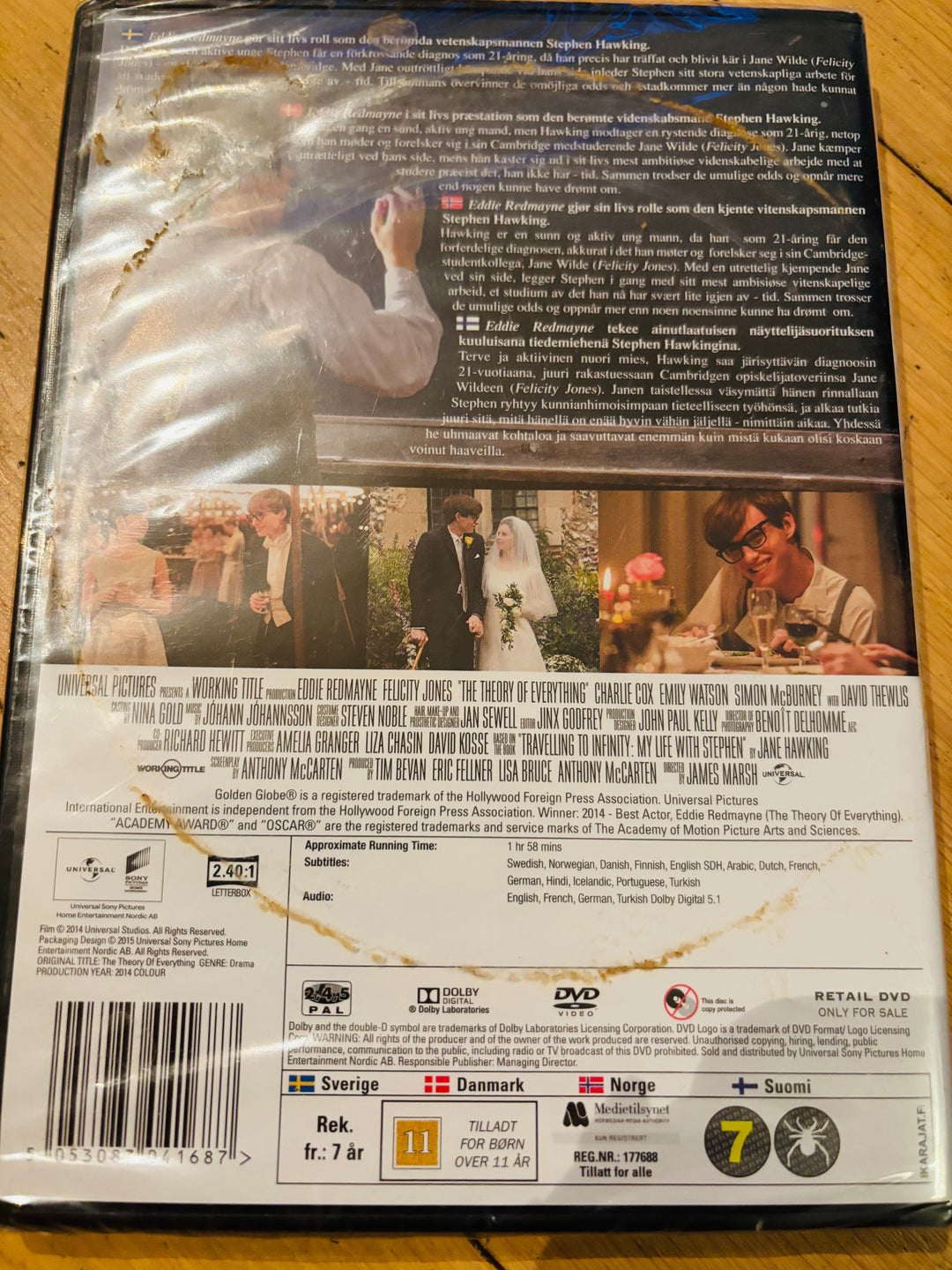 The Theory of Everything. DVD. Ny i plast!