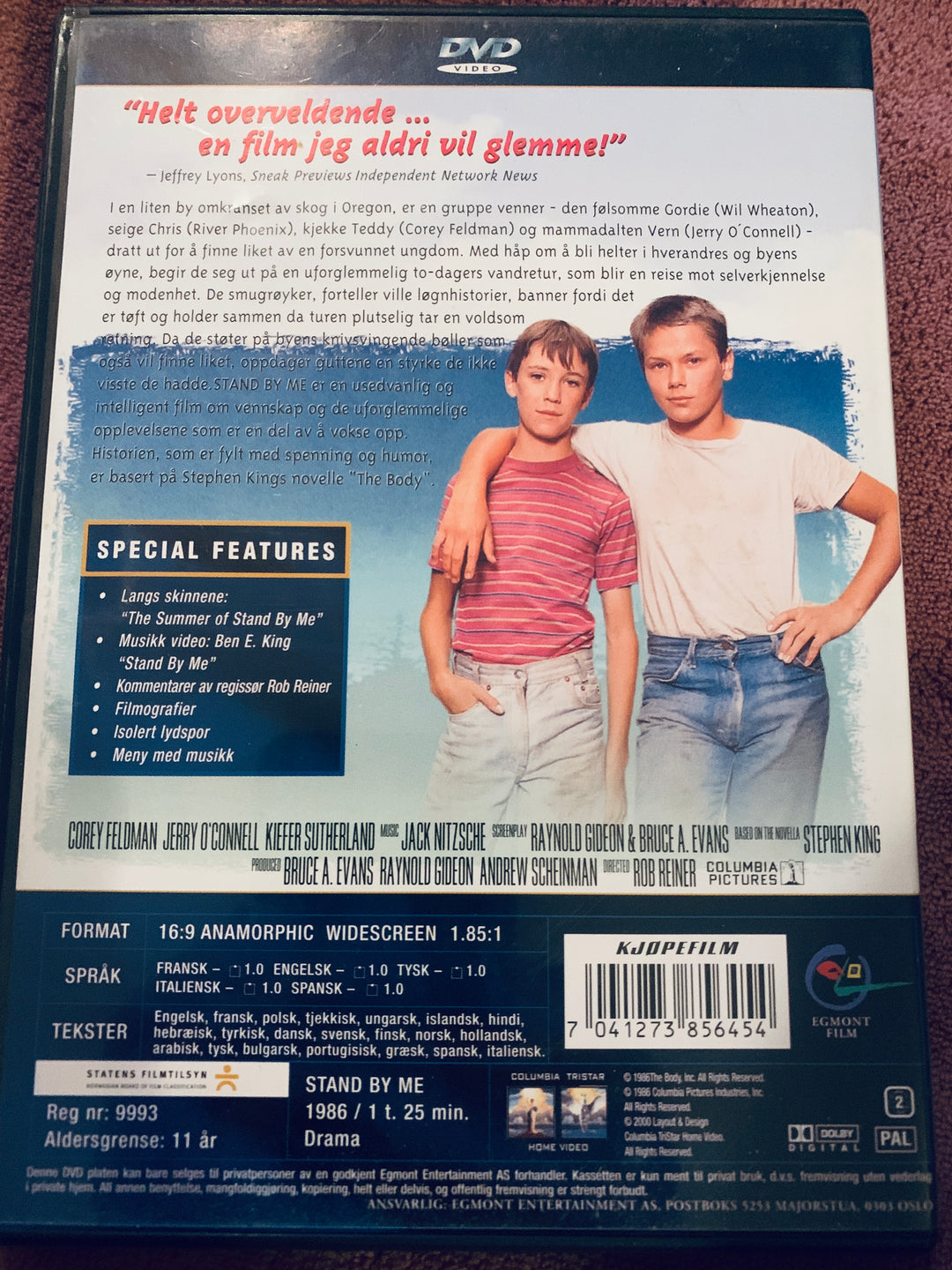 Stand By Me. DVD.