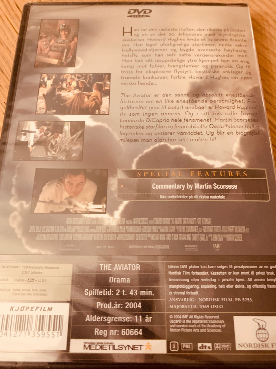 The Aviator. DVD. Ny i plast!