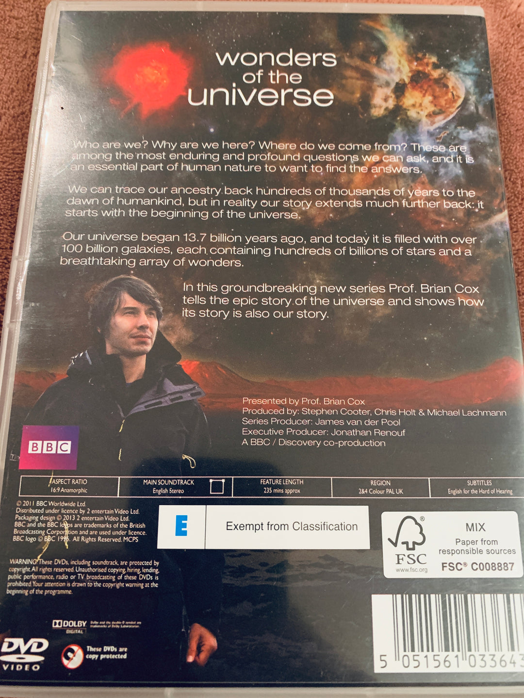 Wonders of the Universe. DVD.