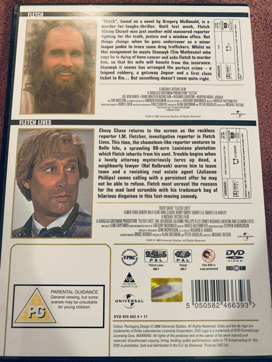 Fletch & Fletch Lives. DVD.