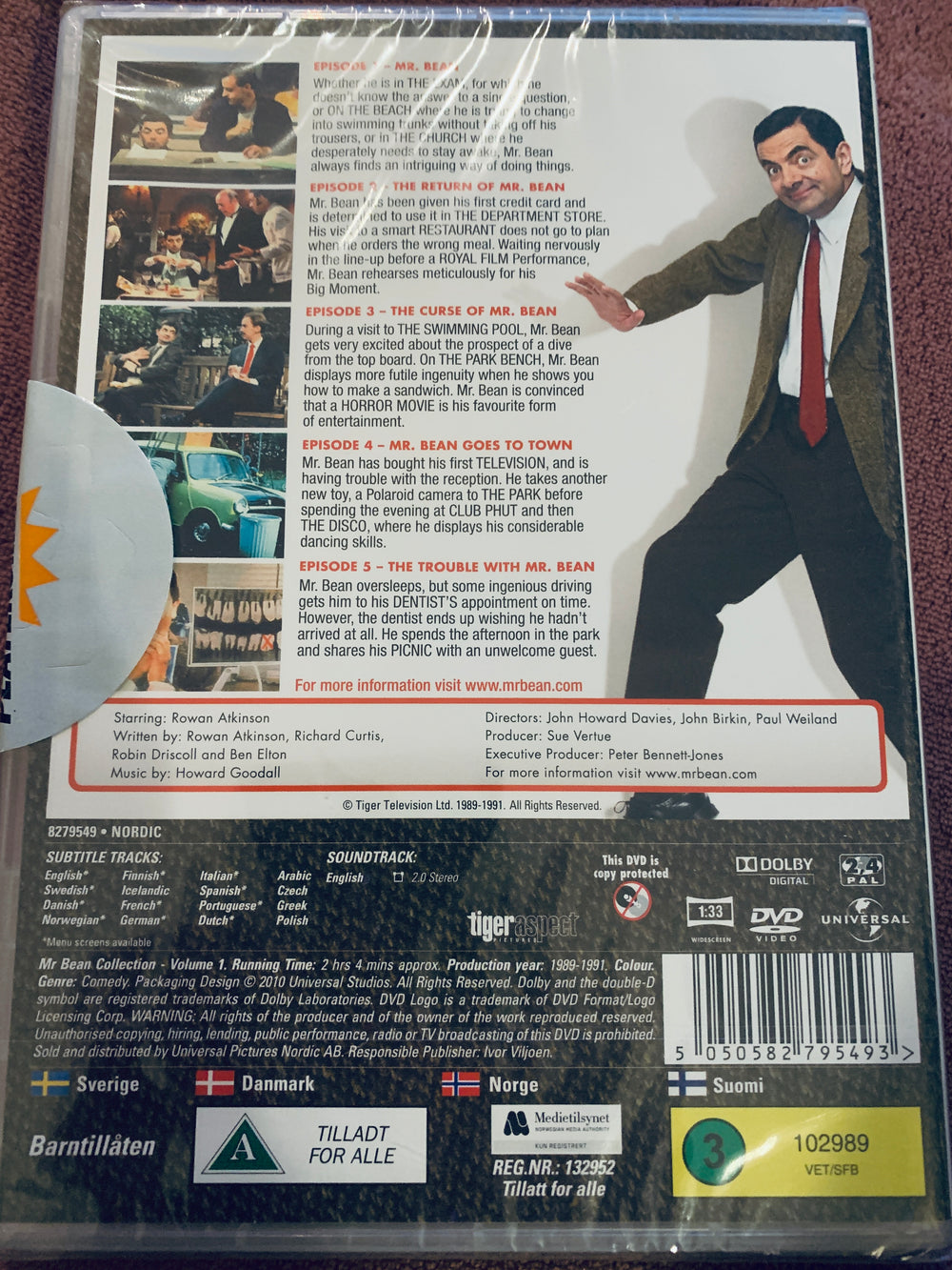 Mr. Bean Vol. 1 Digitally Remastered Edition. DVD. Ny i plast!