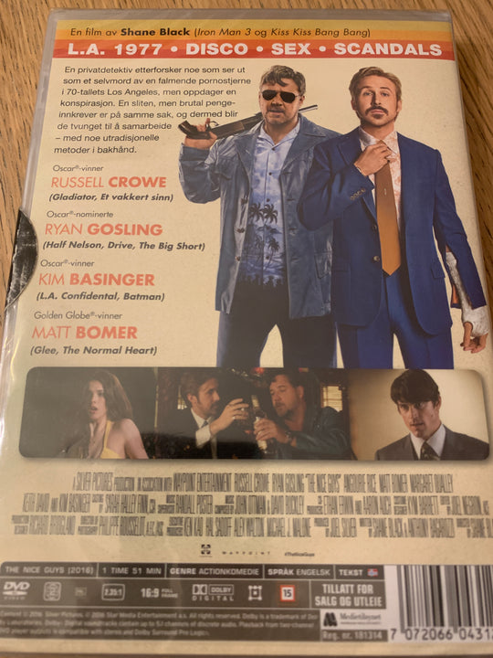 The Nice Guys. DVD. Ny i plast!