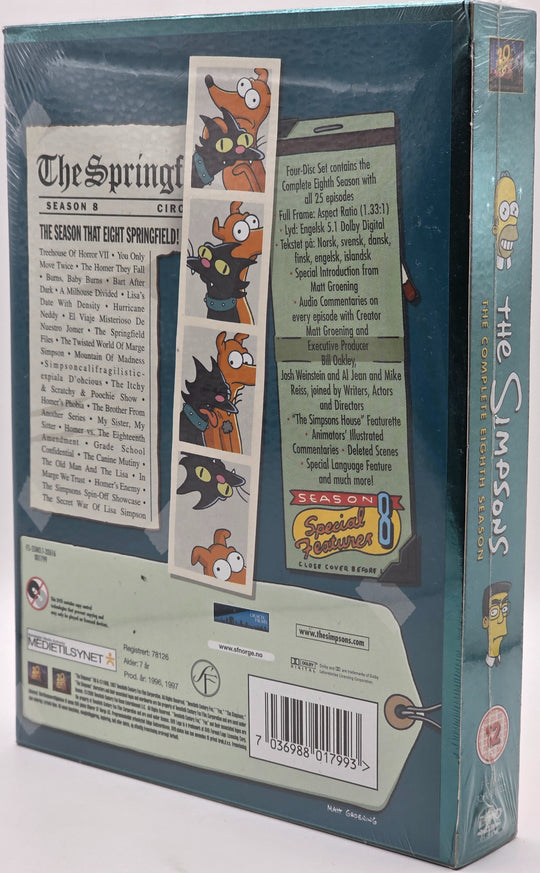 The Simpsons – Sesong 8. 1996–1997. DVD samleboks.
