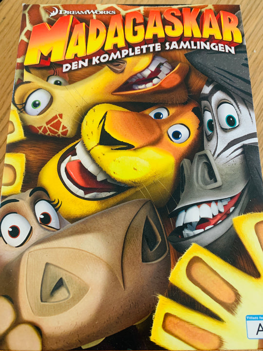 Madagaskar – Den komplette samlingen. Årsspenn må bekreftes. DVD samleboks.