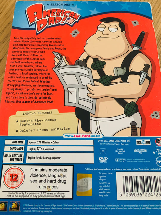American Dad! – Sesong 1. 2005. DVD samleboks.