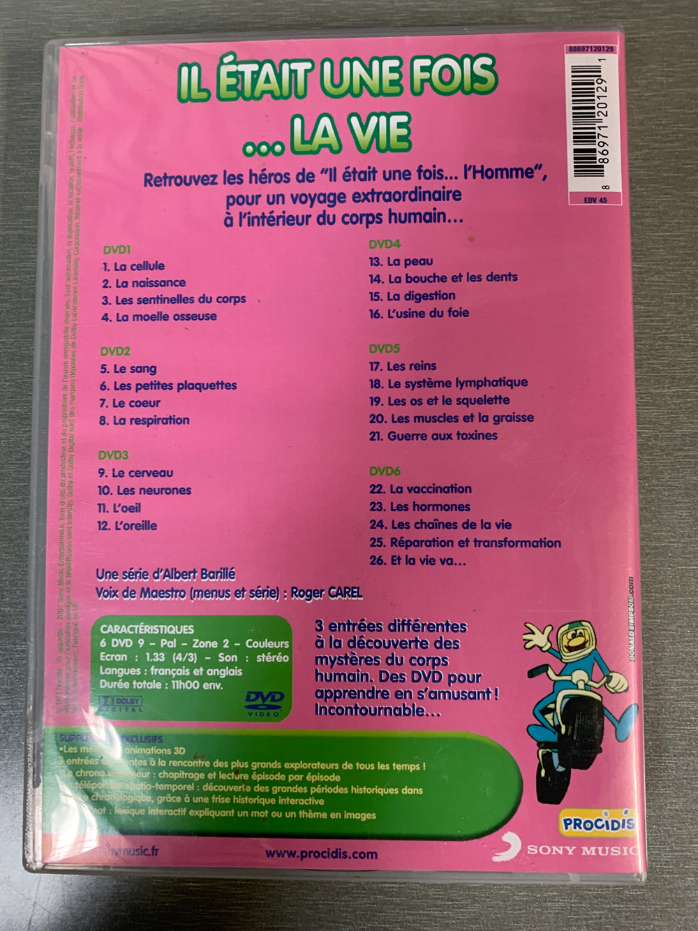 Il était une fois… la vie – Den komplette serien (fransk utgave). 1987. DVD samleboks.