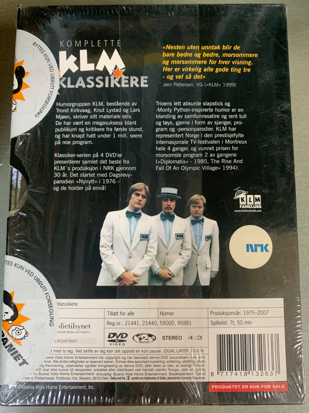 KLM – Komplette klassikere (4 DVD). 2008. DVD samleboks.