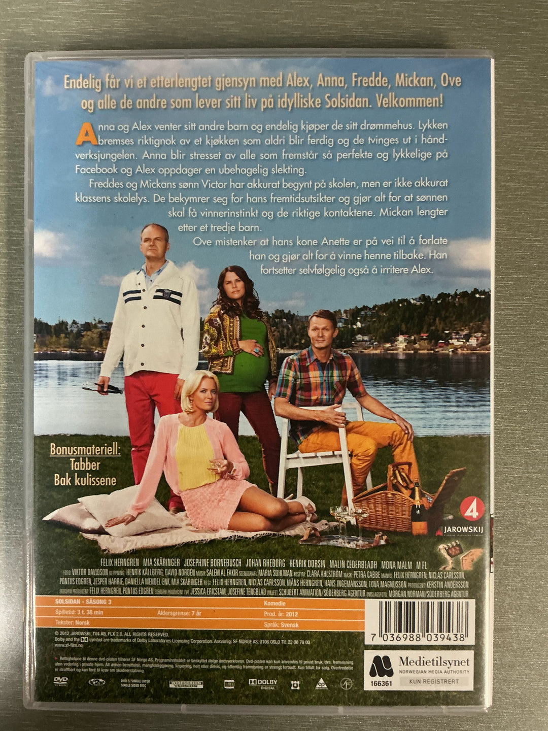 Solsidan – Hele sesong 3. 2012. DVD samleboks.
