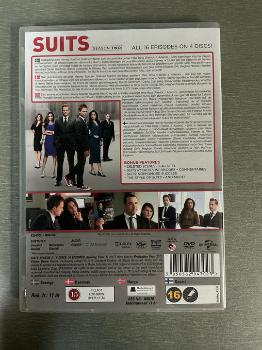 Suits – Season Two. 2012. DVD samleboks.