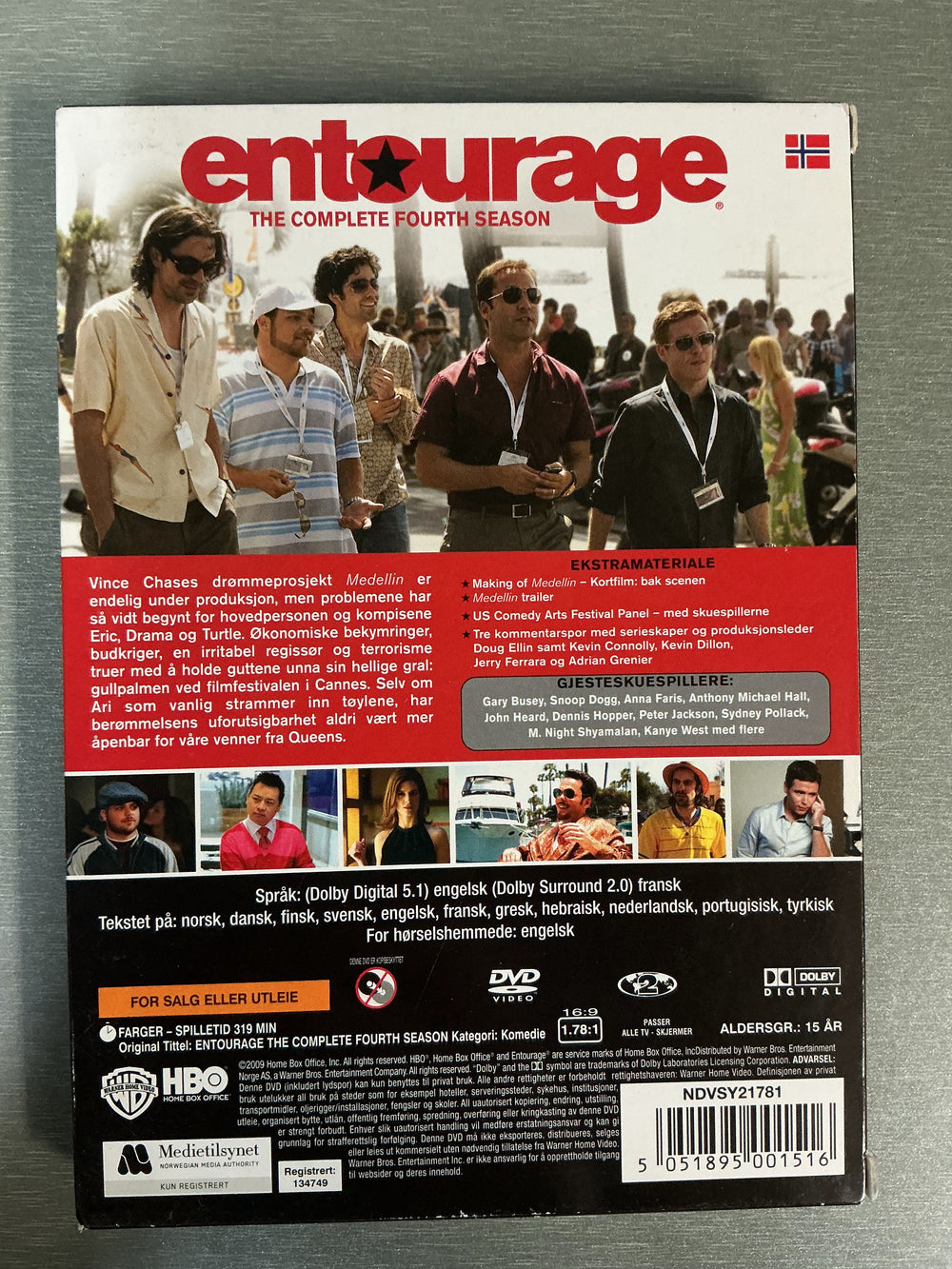 Entourage – The Complete Fourth Season. 2007. DVD samleboks.