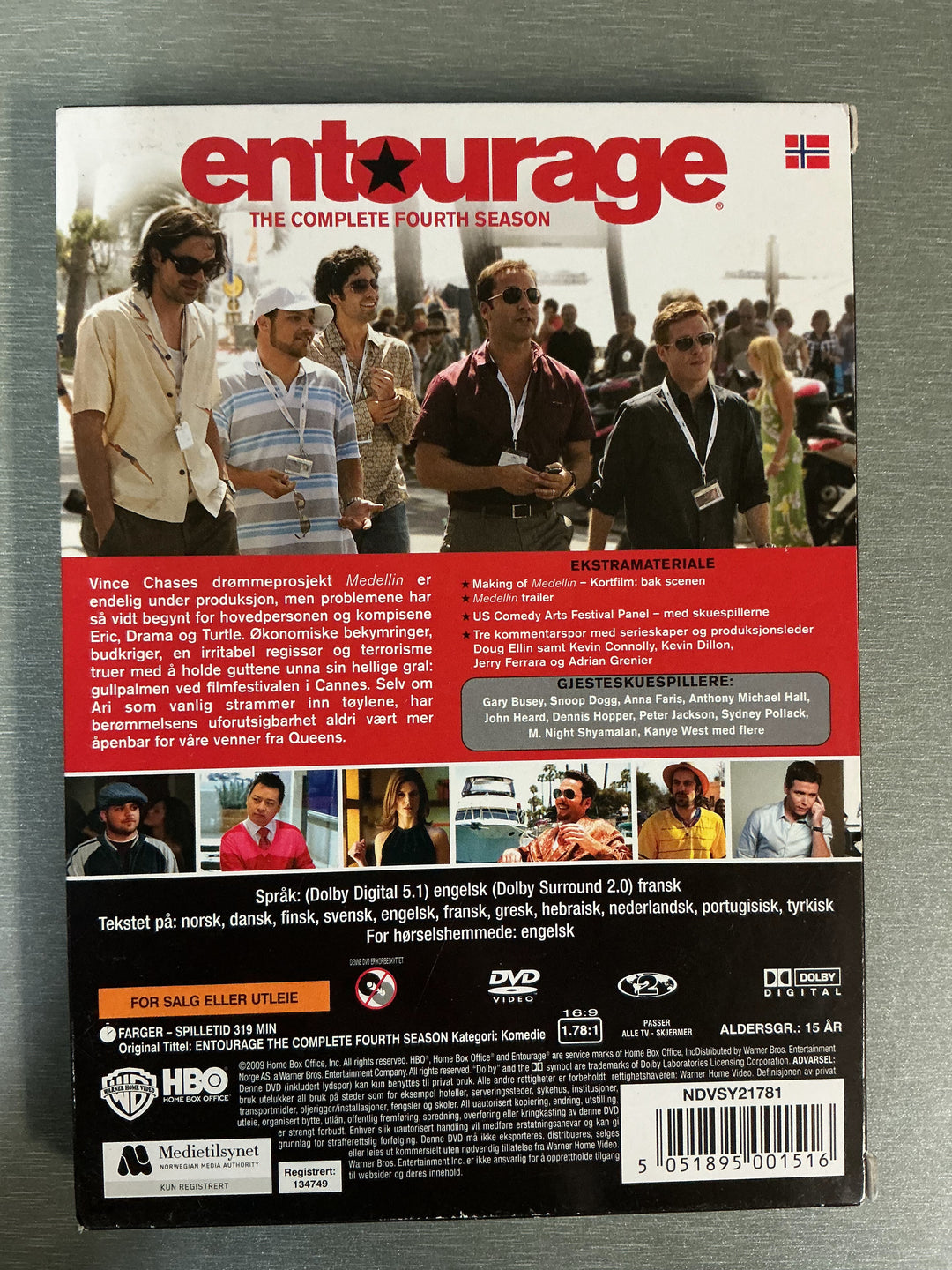 Entourage – The Complete Fourth Season. 2007. DVD samleboks.