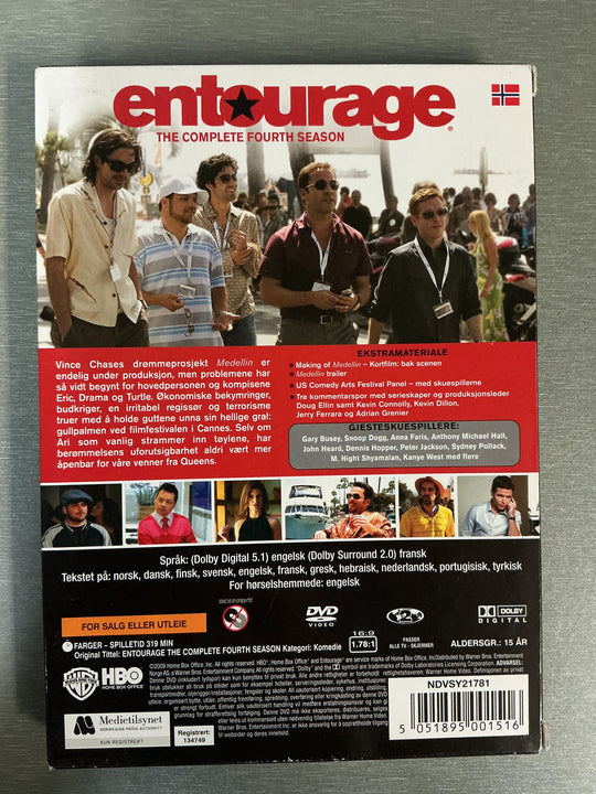 Entourage – The Complete Fourth Season. 2007. DVD samleboks.