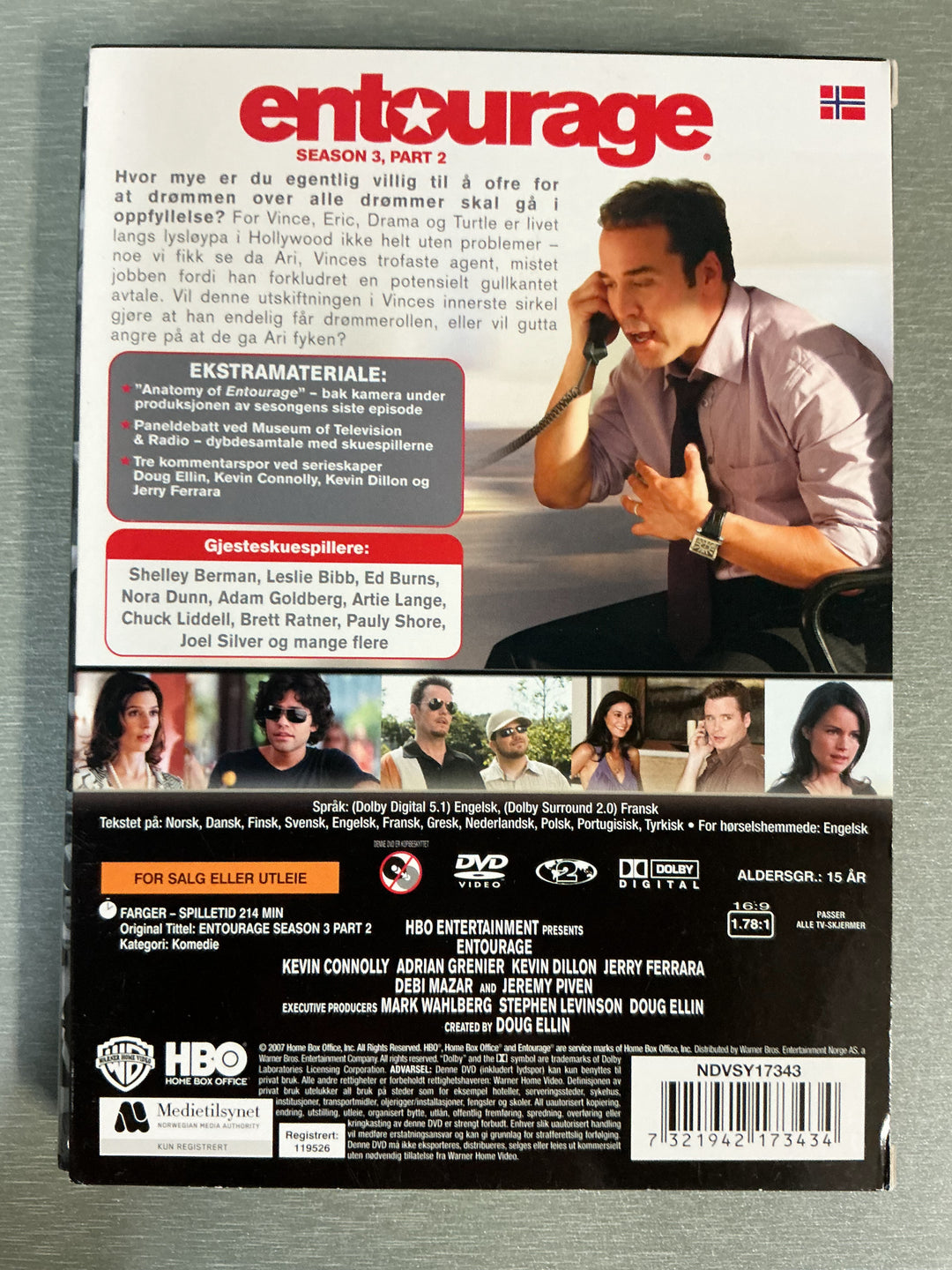 Entourage – Season 3, Part 2. 2007. DVD samleboks.
