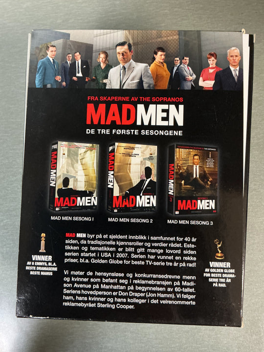 Mad Men – Sesong 1–3. 2007–2009. DVD samleboks.