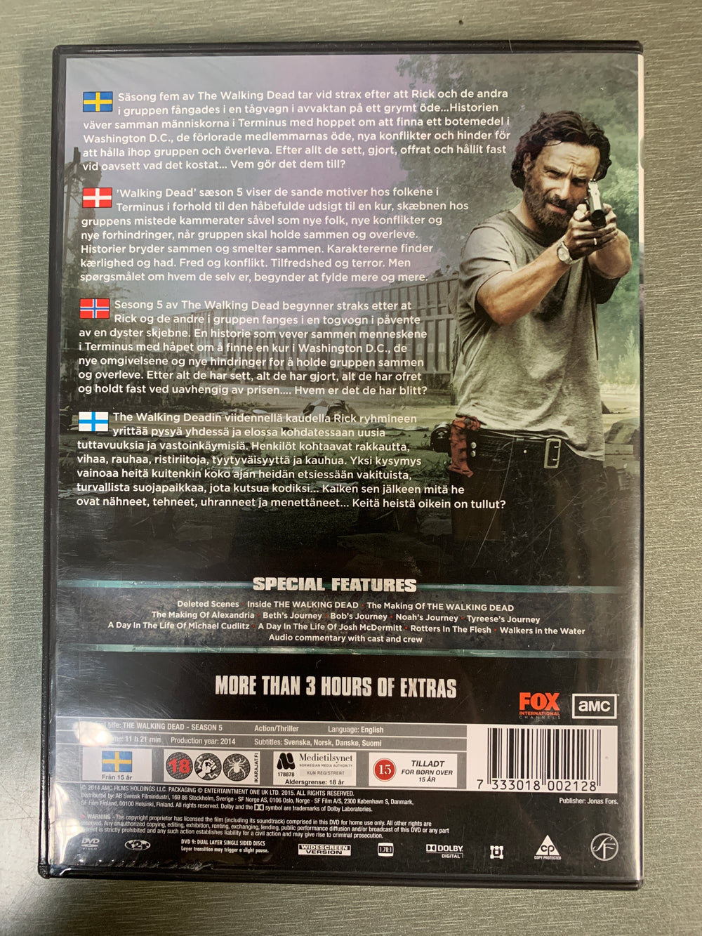 The Walking Dead – The Complete Fifth Season. 2014–2015. DVD samleboks.