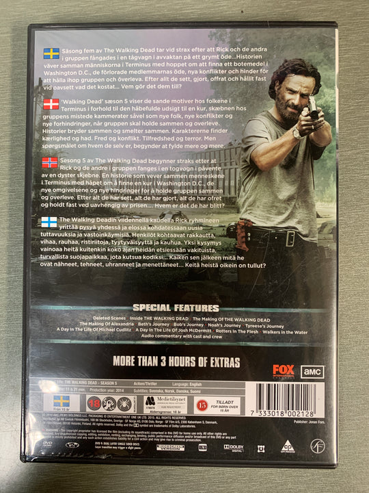The Walking Dead – The Complete Fifth Season. 2014–2015. DVD samleboks.
