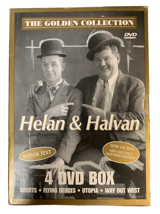 Helan & Halvan – The Golden Collection (4 DVD). Svensk tekst. DVD samleboks.