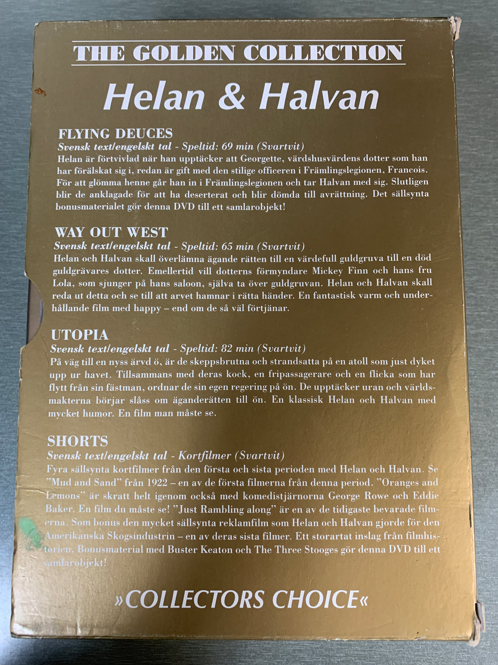 Helan & Halvan – The Golden Collection (4 DVD). Svensk tekst. DVD samleboks.