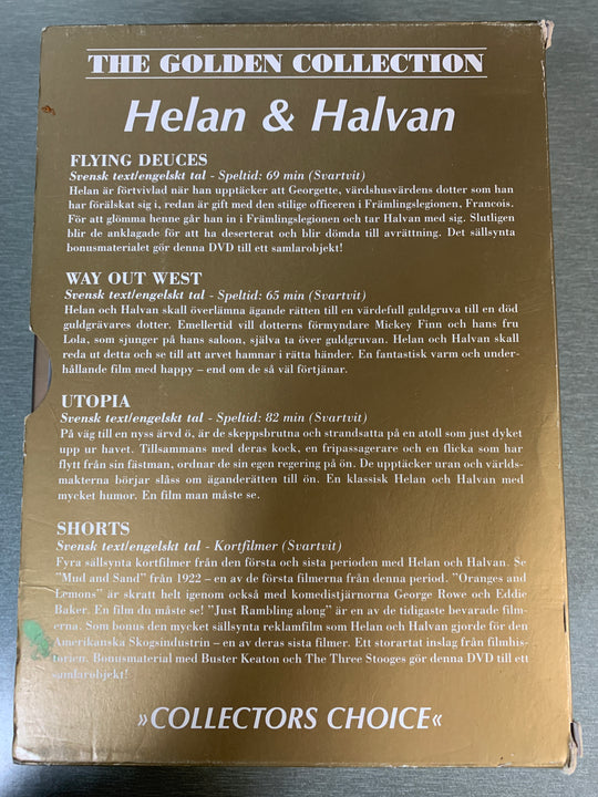 Helan & Halvan – The Golden Collection (4 DVD). Svensk tekst. DVD samleboks.