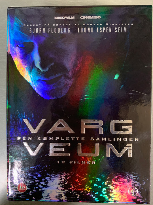 Varg Veum – Den komplette samlingen (12 filmer). 2012. DVD samleboks.