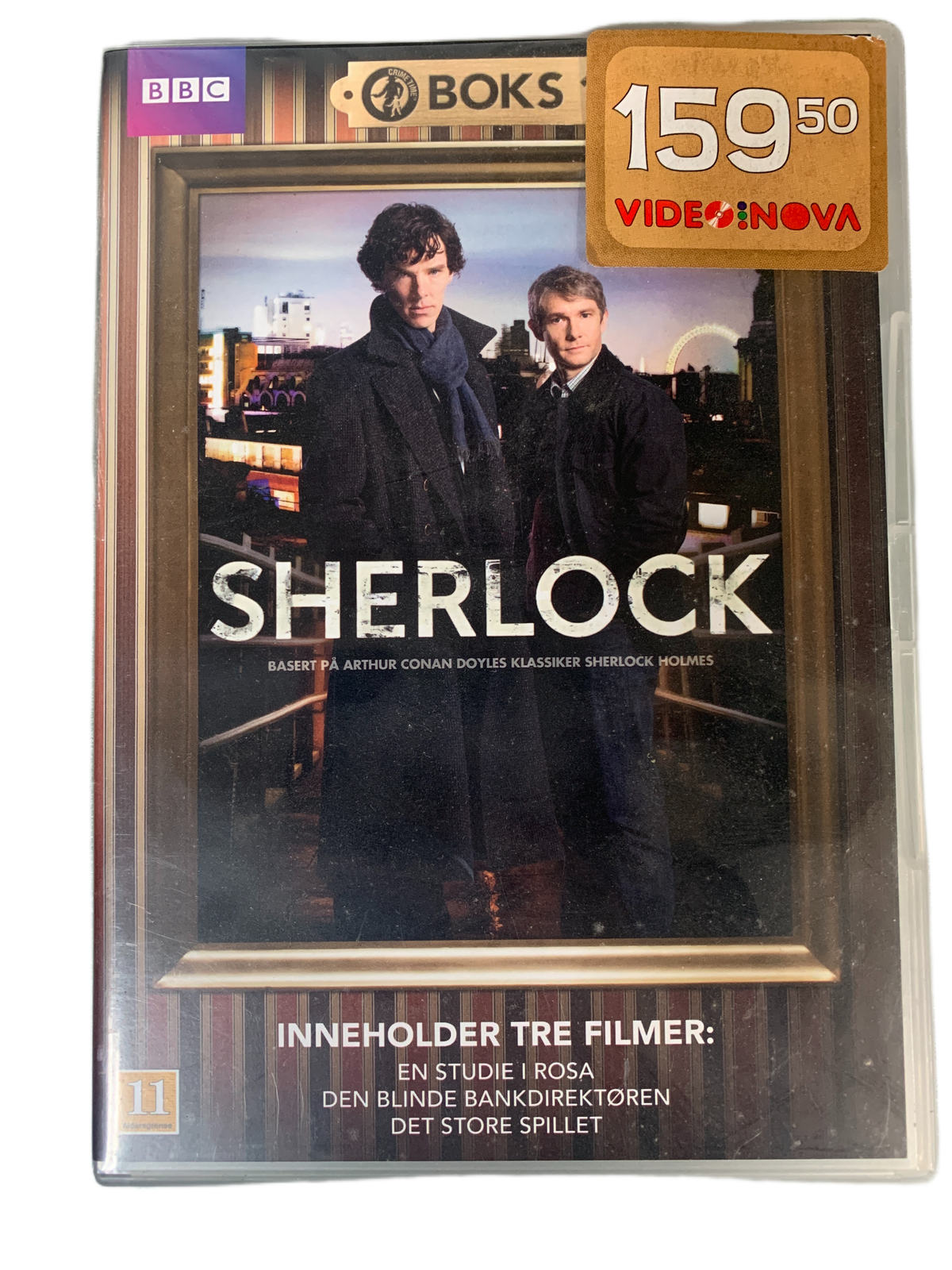 Sherlock – Boks med tre filmer. 2010. DVD samleboks.