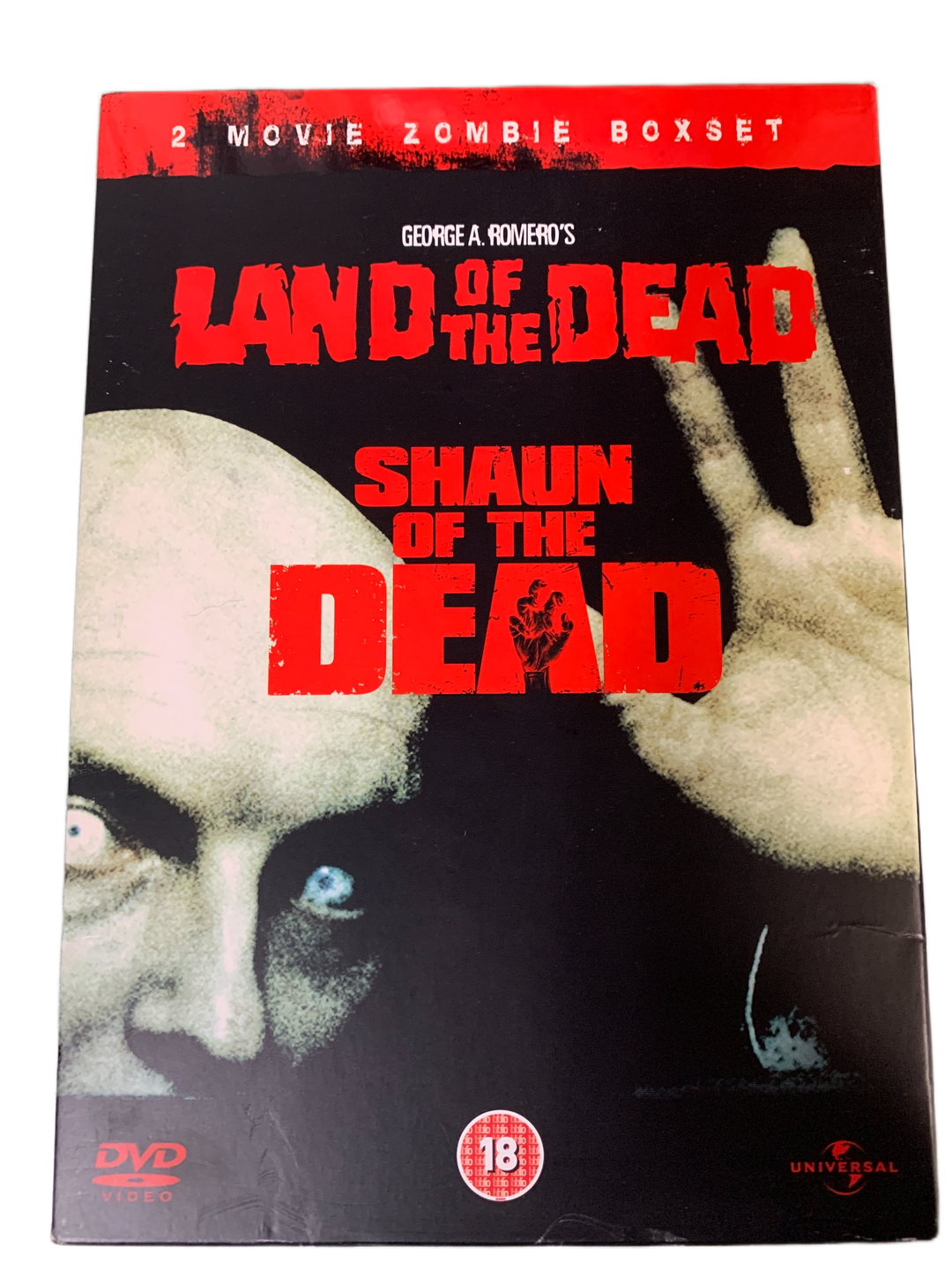 2 Movie Zombie Boxset – Land of the Dead og Shaun of the Dead. 2004–2005. DVD samleboks.
