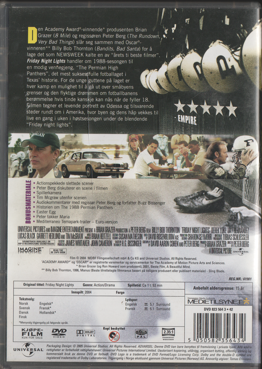 Friday Night Lights. 2004. DVD.