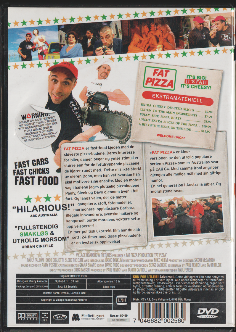 Fat Pizza. 2003. DVD