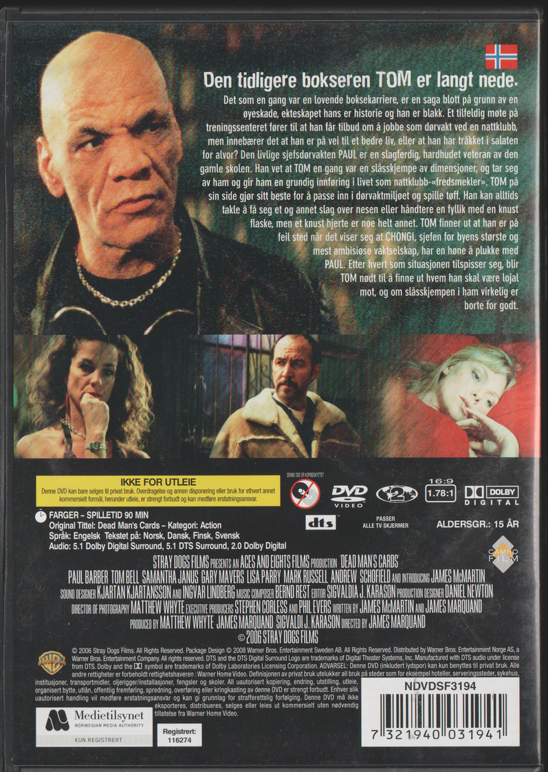 Dead Man’s Cards. 2006. DVD