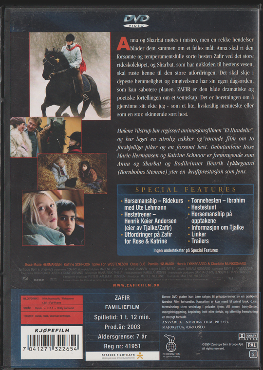 Zafir. 2003. DVD.