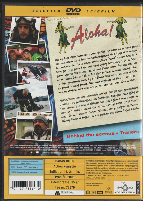Babas Biler (2006). DVD.
