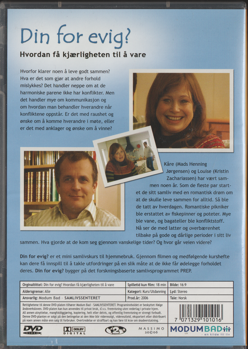 Din for evig? (2005). DVD.