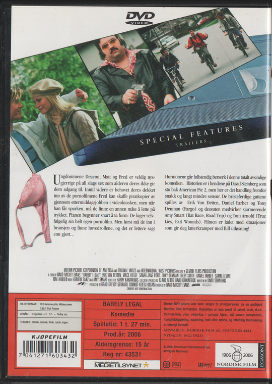 Barely Legal (2003). DVD.