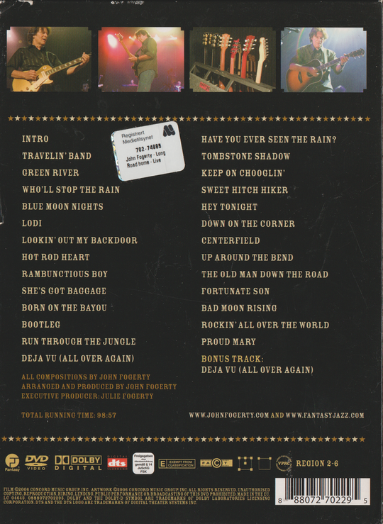 John Fogerty: The Long Road Home - In Concert. DVD.