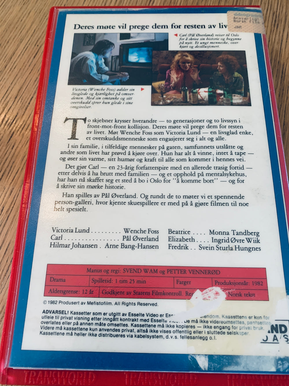 Leve sitt liv. 1982. VHS Big Box.