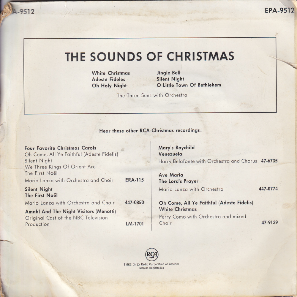 Various Artists. 1960. The Sounds of Christmas. EP-plate.
