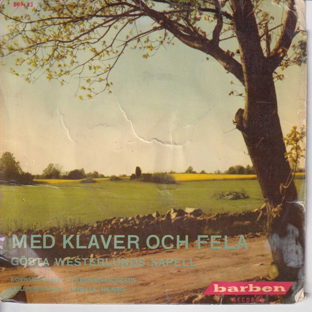 Gösta Westerlunds Kapell. 1960. Med klaver och fela. EP-plate.