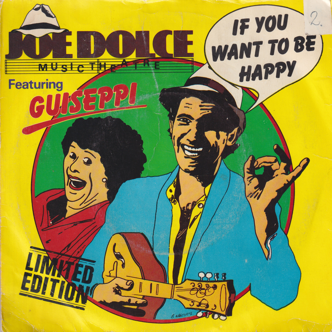 Joe Dolce. 1981. If You Want to Be Happy. EP-plate.