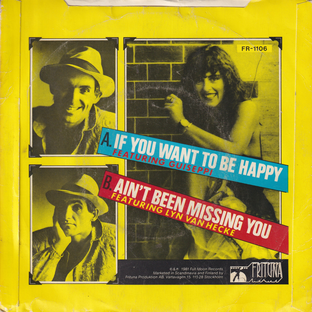 Joe Dolce. 1981. If You Want to Be Happy. EP-plate.