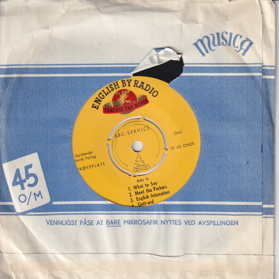 BBC Service. 1960. English by Radio. EP-plate