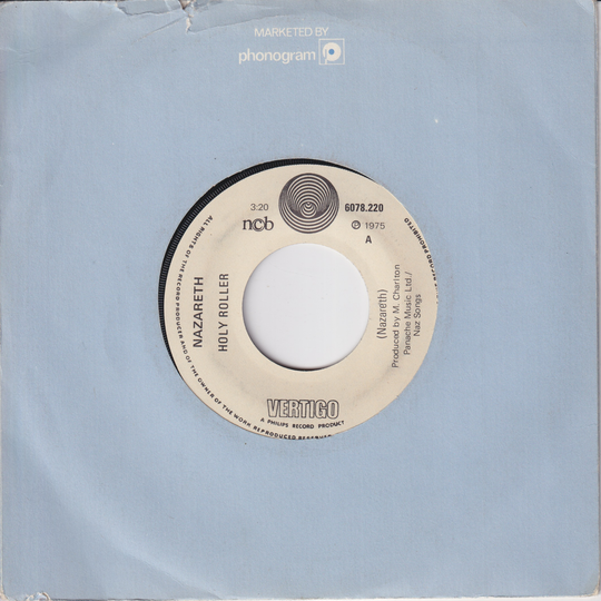 Nazareth, 1975, Holy Roller. EP-plate.