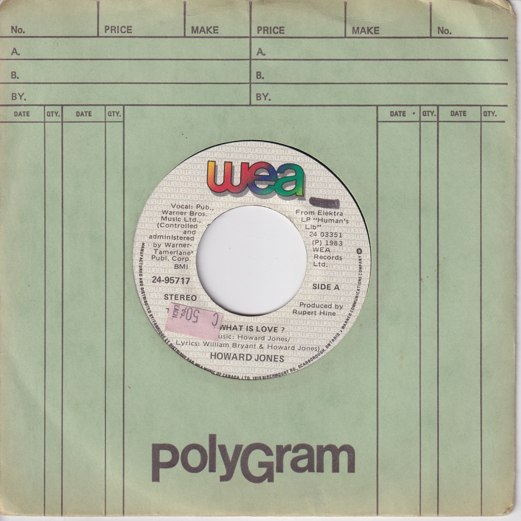 Howard Jones, 1983, What Is Love?. EP-plate.