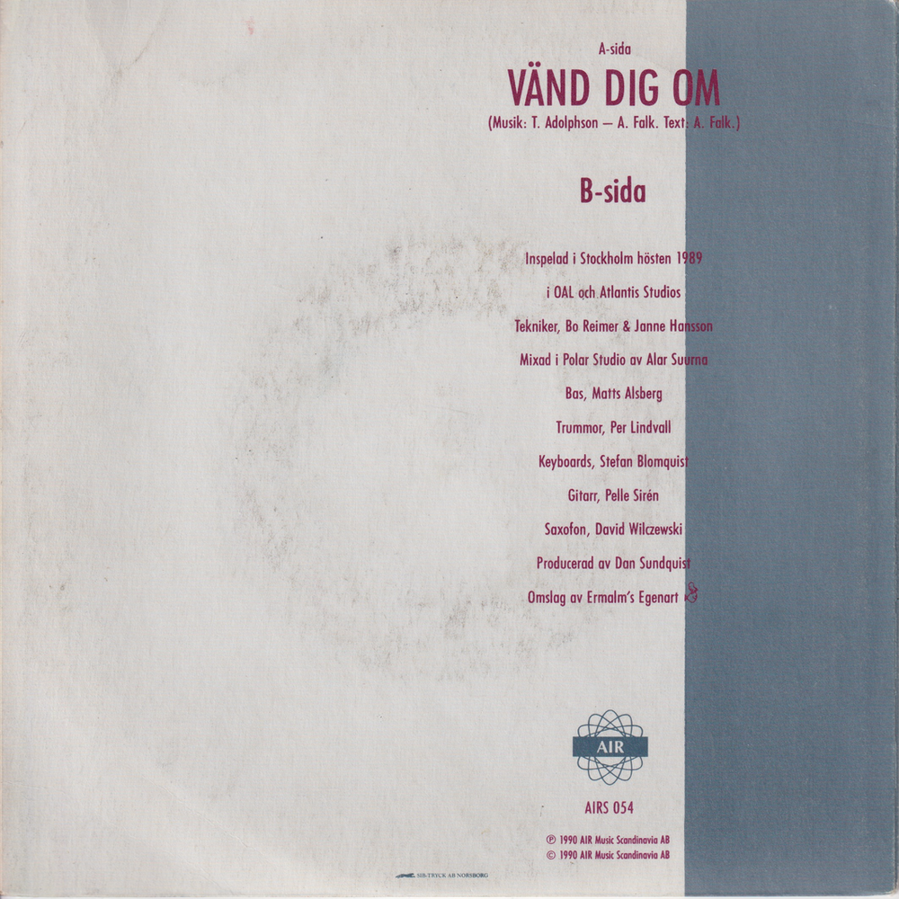 Adolphson-Falk. 1984. Vänd dig om. EP-plate.